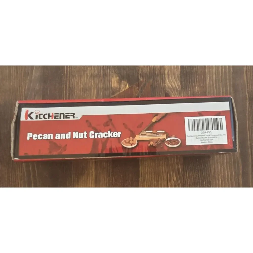 Kitchener Pecan & Nut Cracker Lever Action Walnut Filbert Nutcracker NIB